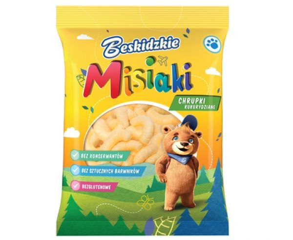 Chrupki Beskidzkie Misiaki Kukurydziane 85g Chrupki Beskidzkie Misiaki Kukurydziane 85g