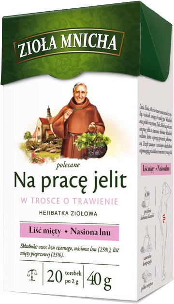 Herbata Big-Active Funkcjonalne Zioła Mnicha na Pracę Jelit