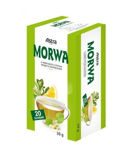 Herbata Ekspresowa Astra Morwa z Yerba Mate i Cytryną Herbata Ekspresowa Astra Morwa z Yerba Mate i Cytryną