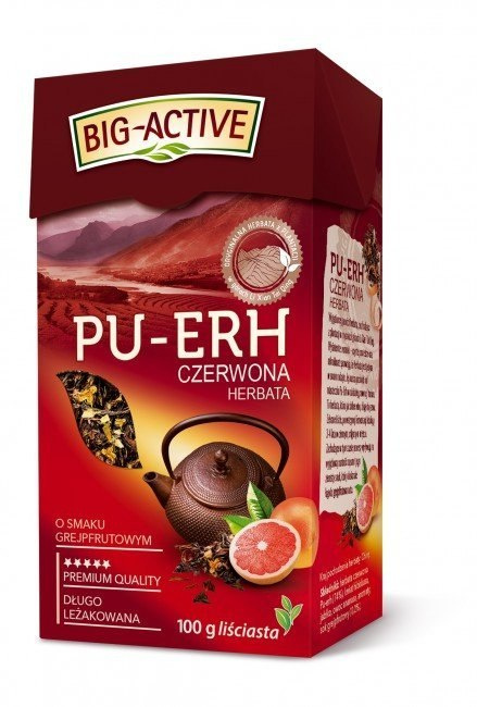 Herbata Liściasta Big-Active Pu Erh Grejpfrut