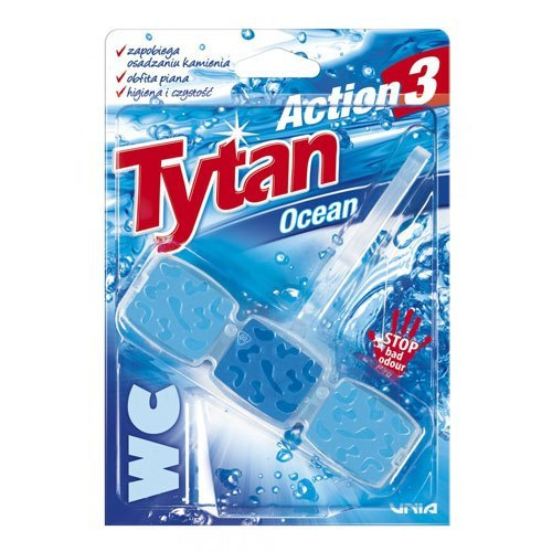 Kostka toaletowa do WC Tytan Action 3 Ocean 45g