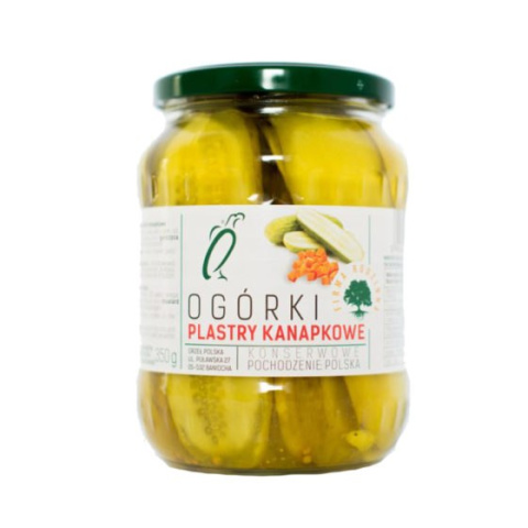 Ogórki Konserwowe Kanapkowe Orzeł 520g Ogórki Konserwowe Kanapkowe Orzeł 520g