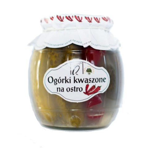 Ogórki Kwaszone na Ostro Orzeł 750g Ogórki Kwaszone na Ostro Orzeł 750g