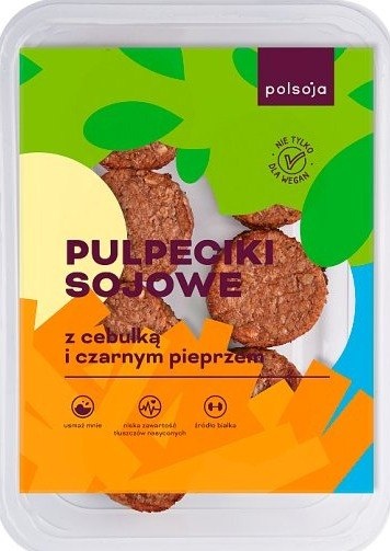 Pulpeciki sojowe z cebulką i pieprzem 160g Pulpeciki sojowe z cebulką i pieprzem 160g