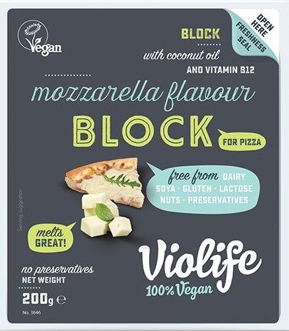 VIOLIFE MOZZARELLA DO PIZZY blok 200g VIOLIFE MOZZARELLA DO PIZZY blok 200g