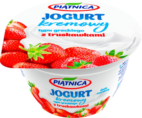 Jogurt typu greckiego z truskawkami Piątnica