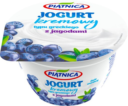 Jogurt typu greckiego z jagodami Piątnica