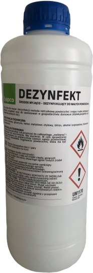 PŁYN DEZYNFEKUJĄCY DO MAŁYCH POWIERZCHNI 1L PŁYN DEZYNFEKUJĄCY DO MAŁYCH POWIERZCHNI 1L