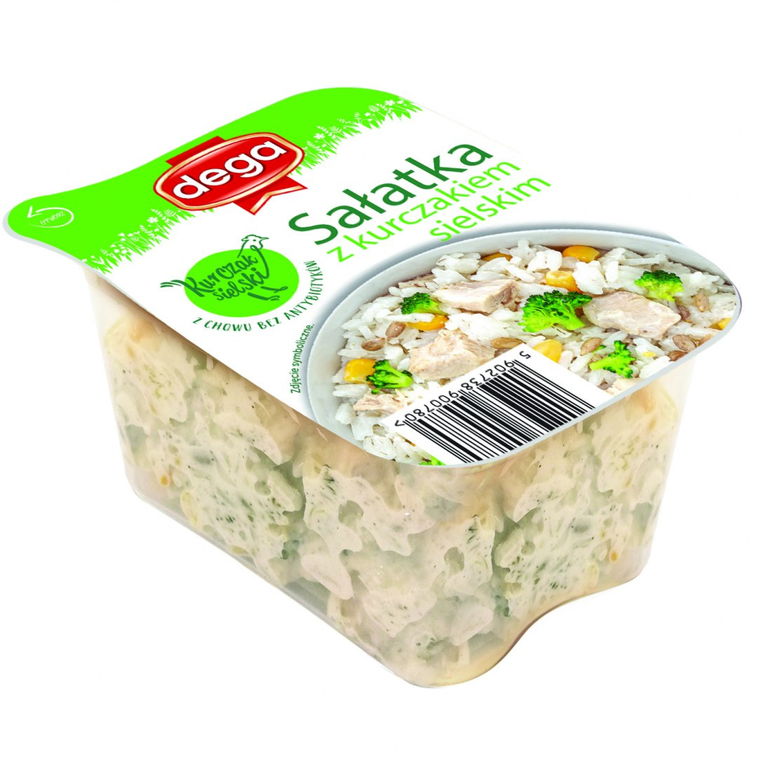 Sałatka z kurczakiem sielskim 250 g DEGA Sałatka z kurczakiem sielskim 250 g DEGA
