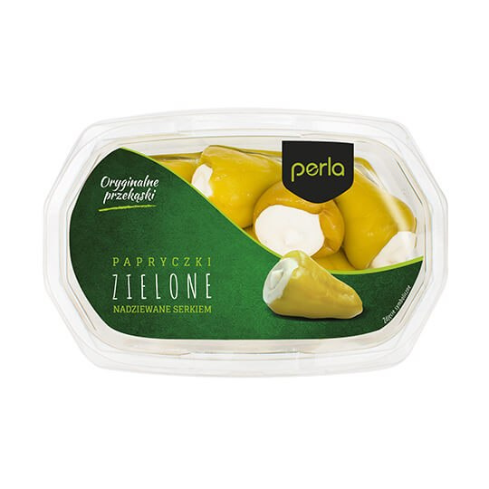 Zielone papryczki nadziewane serem 180 g Zielone papryczki nadziewane serem 180 g